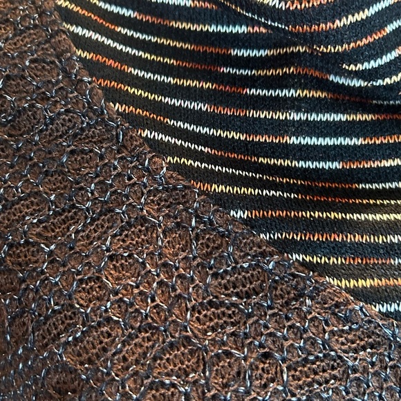 Ali Miles Black and White Asymmetrical 3/4 Sleeve Blouse NWTs - Picture 6 of 11